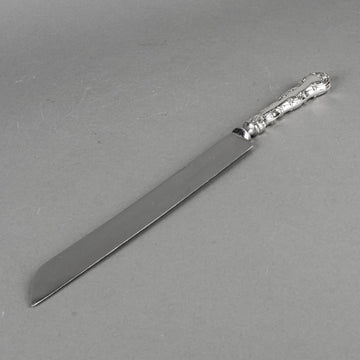 BIRKS Pompadour Sterling Handle Stainless Steel Bread/Cake Knife
