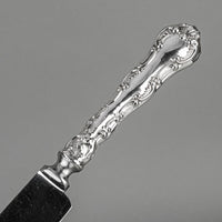 BIRKS Pompadour Sterling Handle Stainless Steel Bread/Cake Knife