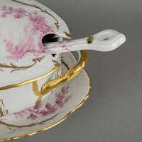 PORCELAINE DE FRANCE Scenic Panel Oval Tureen Set 4pcs