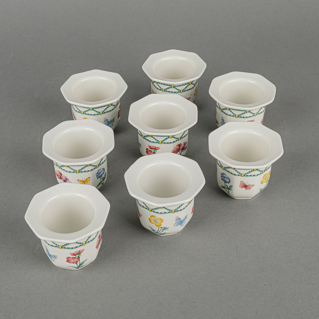 VILLEROY AND BOCH Casa Verde Egg Cups Set Of 8