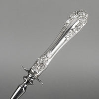 WALLACE Rose 1888 Sterling Handle Stainless Steel Carving Set 3 Pieces