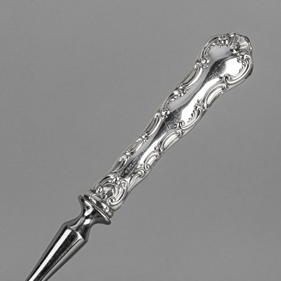 BIRKS Pompadour Sterling Handle Stainless Steel Craving Set 2 Pieces