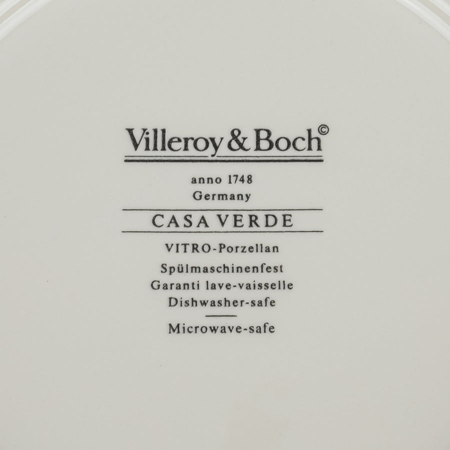 VILLEROY & BOCH Casa Verde Soup Plates Set Of 9