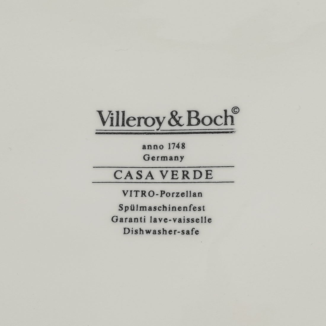 VILLEROY AND BOCH Casa Verde Covered Serving Dish