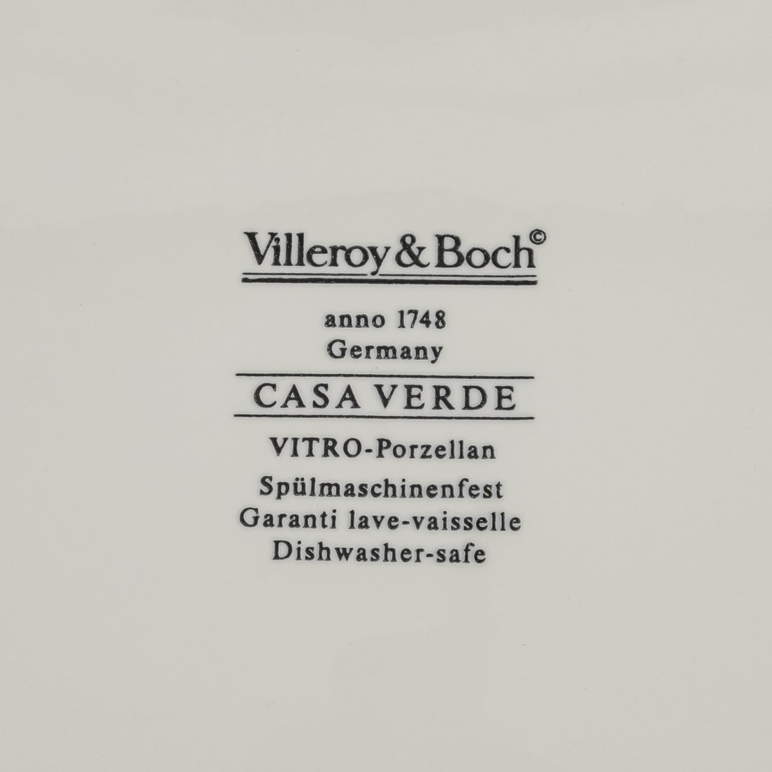 VILLEROY AND BOCH Casa Verde Charger/Platter