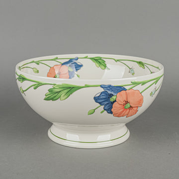 VILLEROY AND BOCH Amapola Footed Serving Bowl