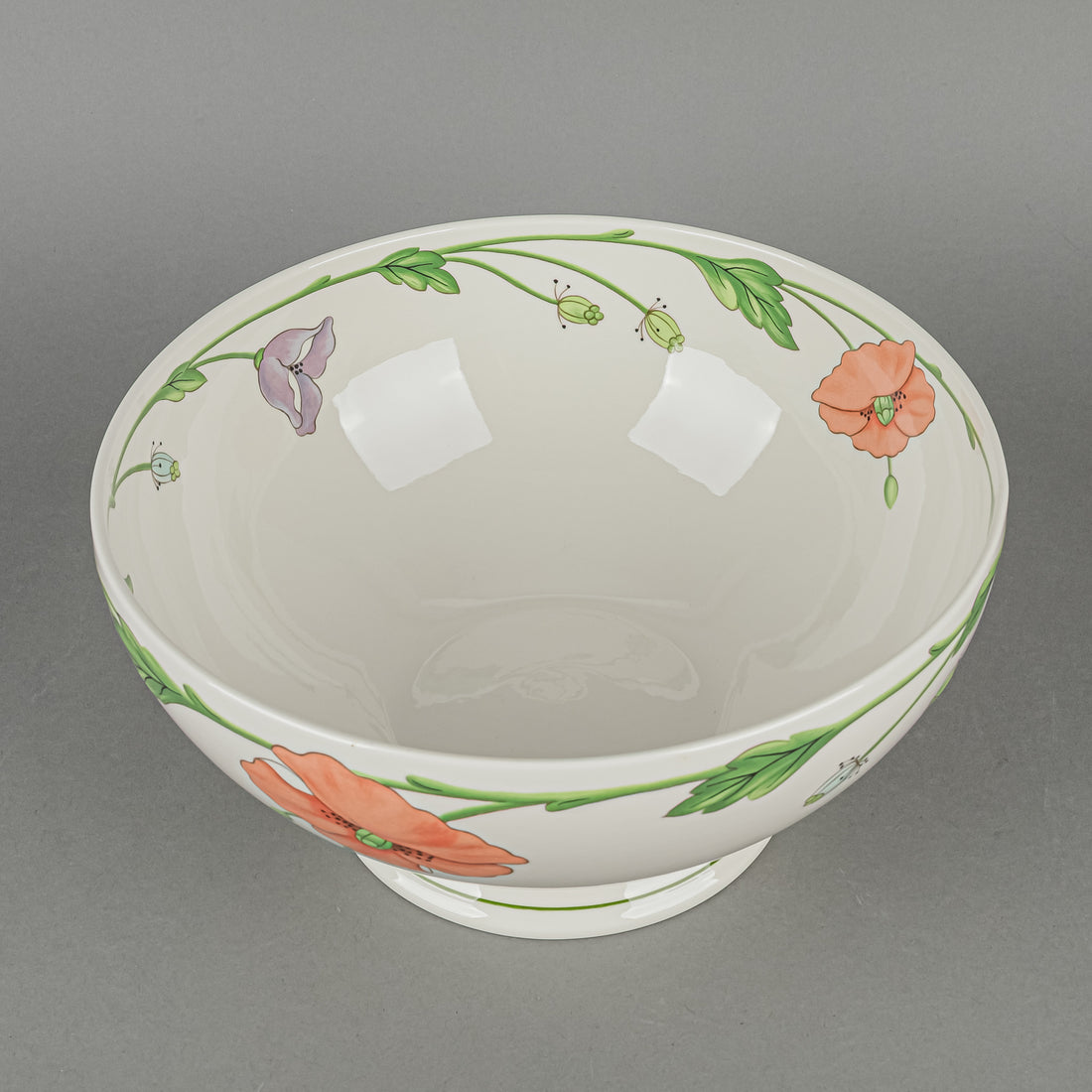 VILLEROY AND BOCH Amapola Footed Serving Bowl