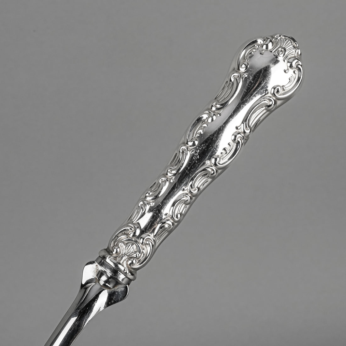 BIRKS Pompadour Sterling Handle Silverplate Cheese Scoop