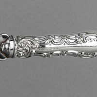 BIRKS Pompadour Sterling Handle Silverplate Cheese Scoop
