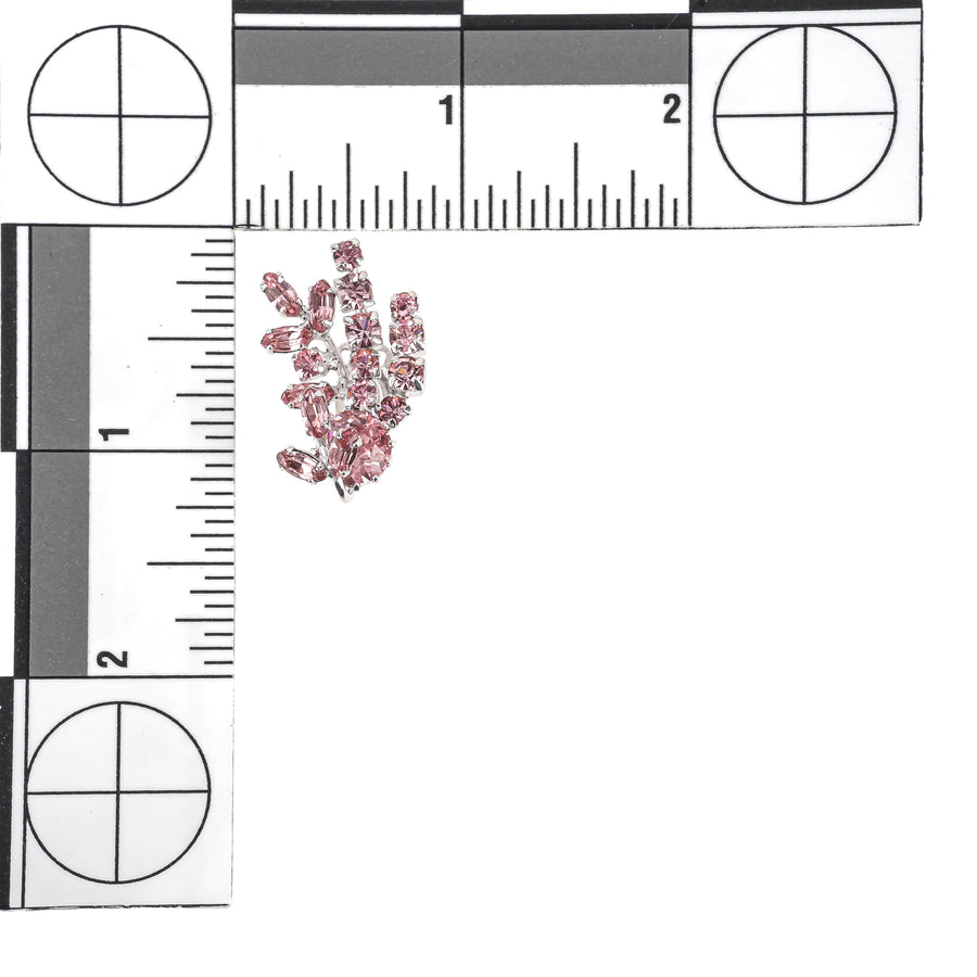 SHERMAN Clips - Light Pink Rhinestone