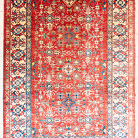 Kazak Hand Knotted Wool Afghan Rug
