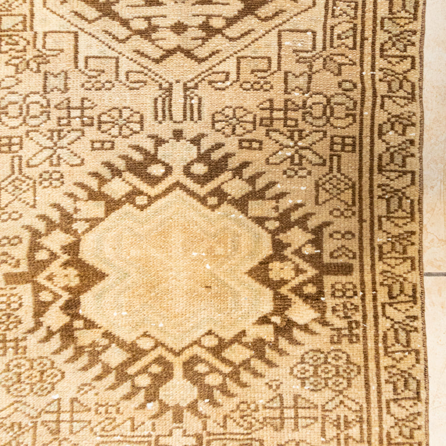 Hand Knotted Wool Persian Style Runner