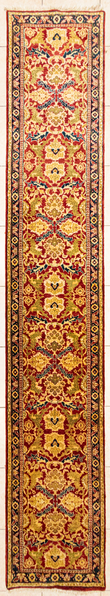 Hand Knotted Wool Persian Style Runner