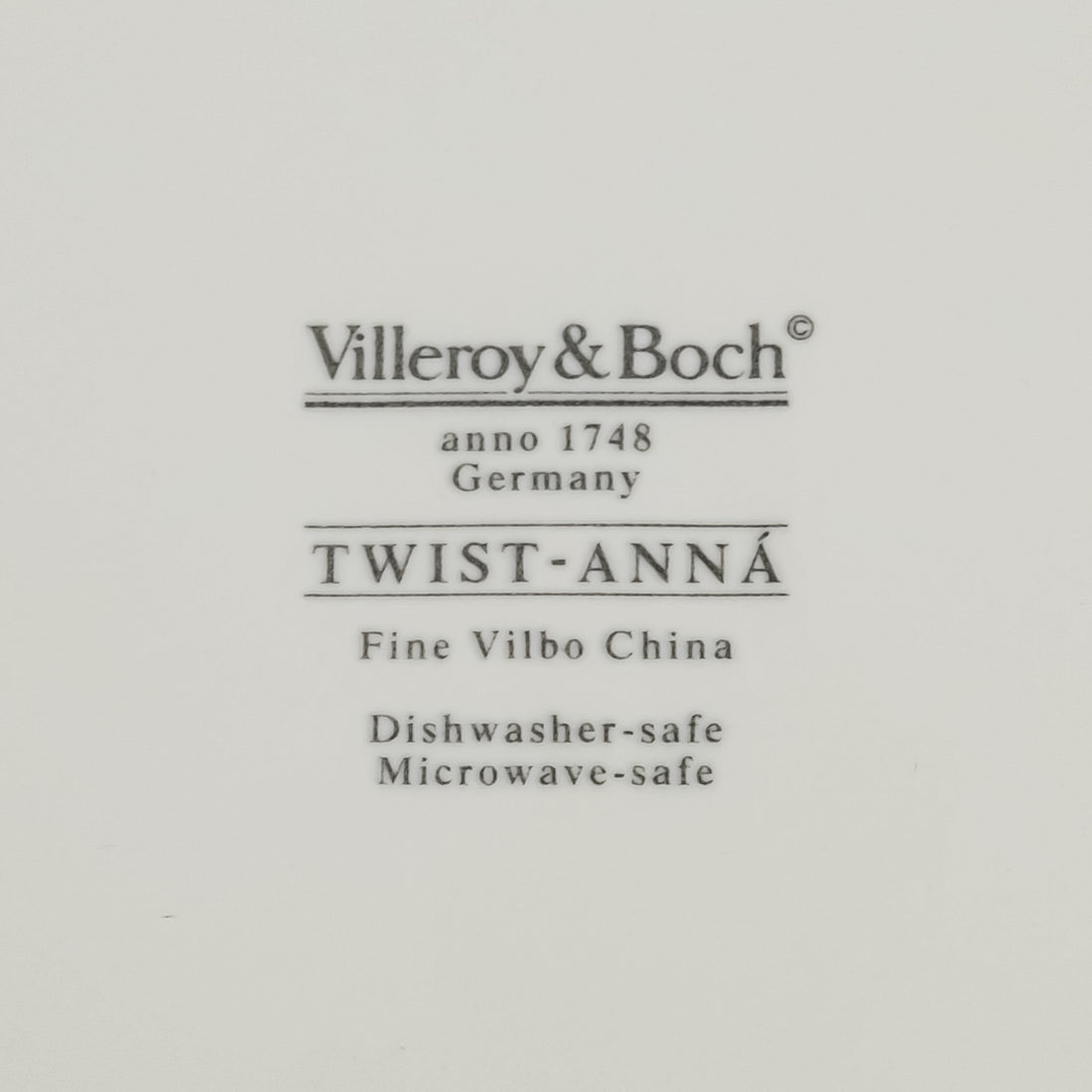 VILLEROY AND BOCH Twist Anna Dinner Plates Set Of 8
