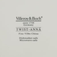 VILLEROY AND BOCH Twist Anna Dinner Plates Set Of 8