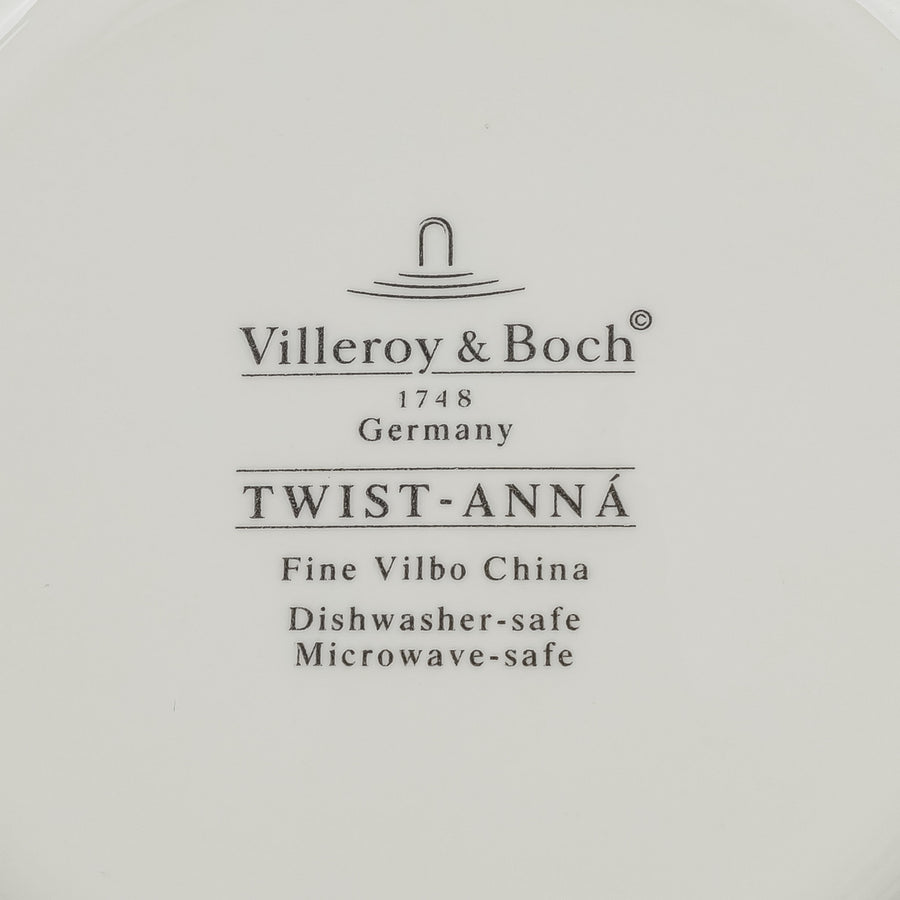VILLEROY AND BOCH Twist Anna Soup Plates Set Of 8