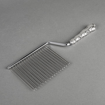 BIRKS Pompadour Sterling Handle Stainless Steel Cake Breaker