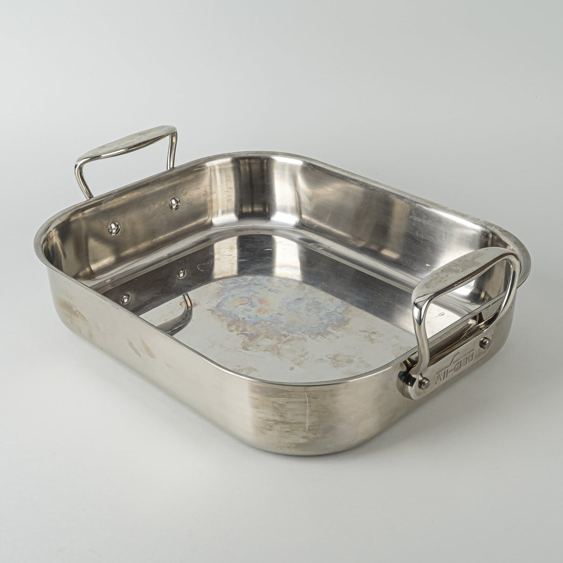 ALL CLAD Stainless Steel Roasting Pan With Rack 2 Pieces