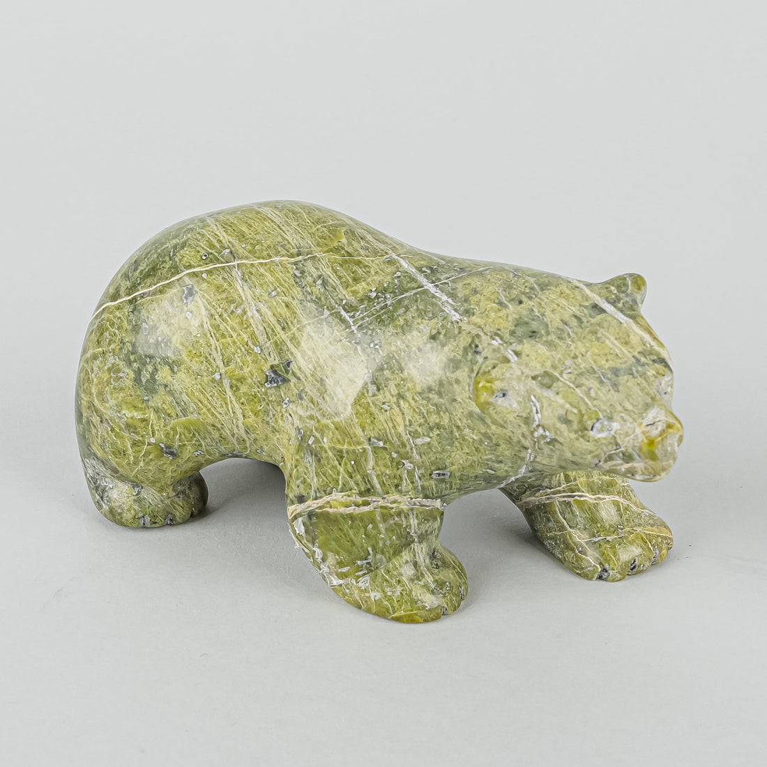 Inuit Carved Serpentine Figure - Bear