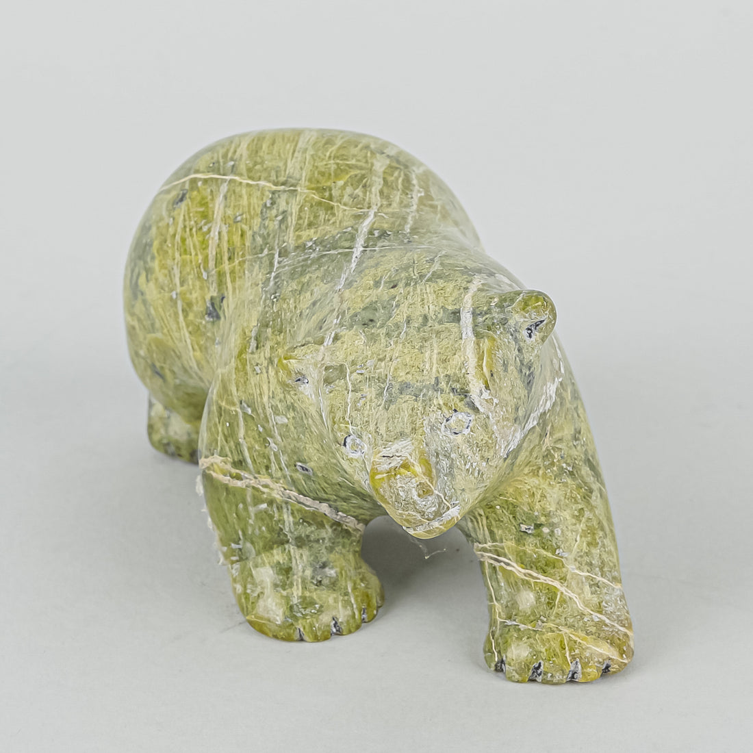 Inuit Carved Serpentine Figure - Bear
