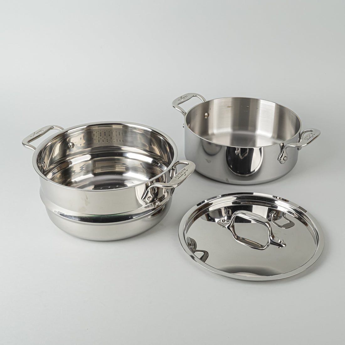 ALL CLAD Stainless Steel Steamer 3 Pieces
