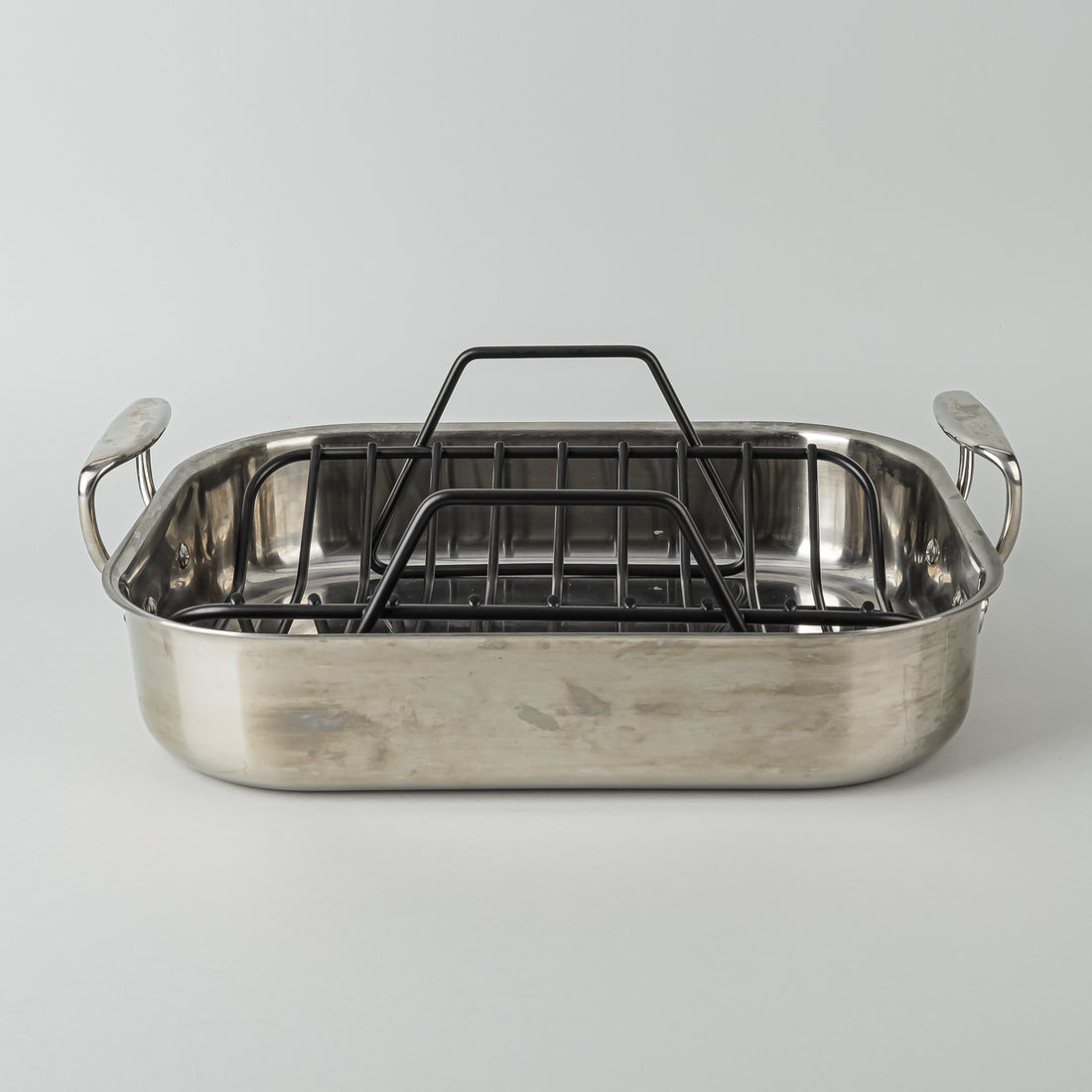 ALL CLAD Stainless Steel Roasting Pan With Rack 2 Pieces