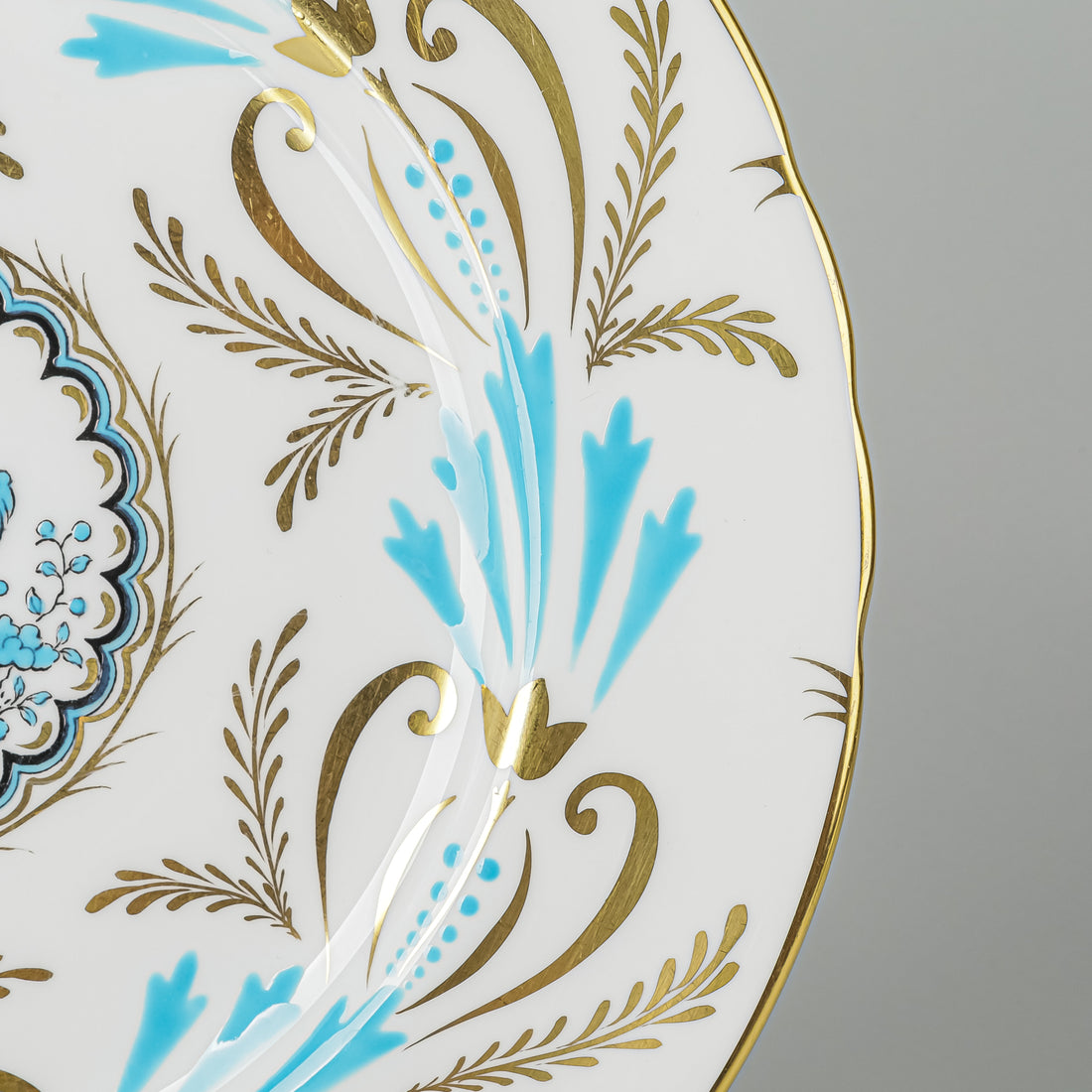 ROYAL CHELSEA 3800A Turquoise Bird 56 Pieces