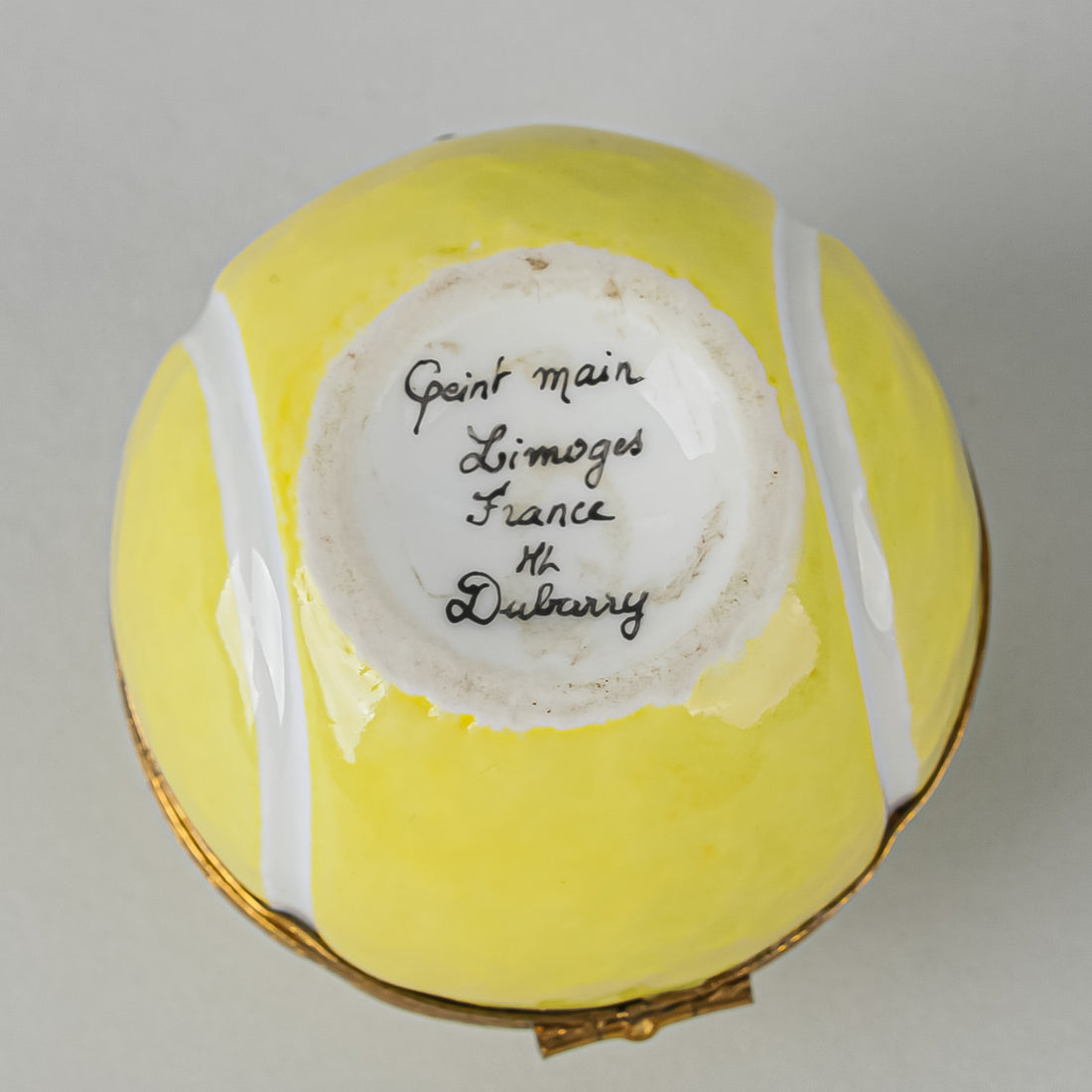 DUBARRY Limoges Trinket Box - Tennis Ball