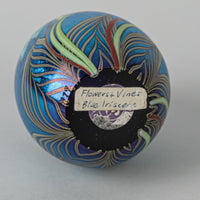 ORIENT & FLUME Flowers & Vines Iridescent Glass Paperweight