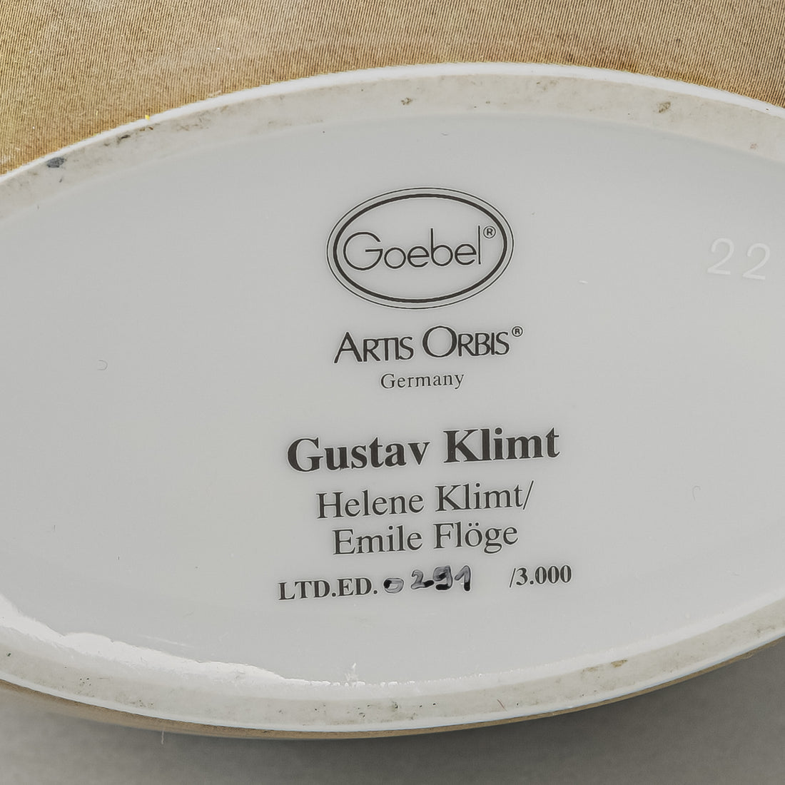 GOEBEL Artis Orbis Gustav Klimt Handled Vase