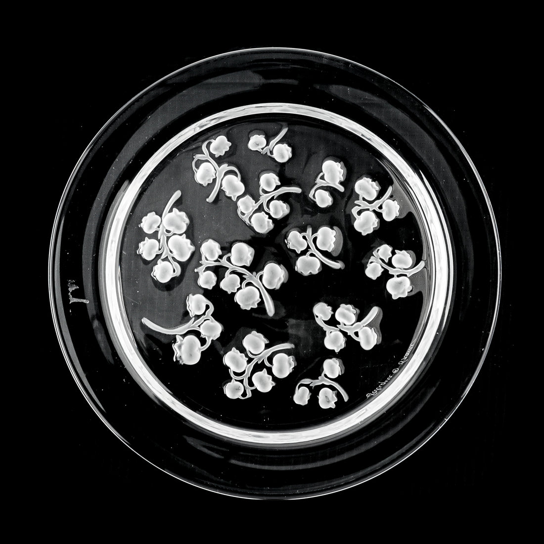 LALIQUE Muguet Salad/Dessert Plate