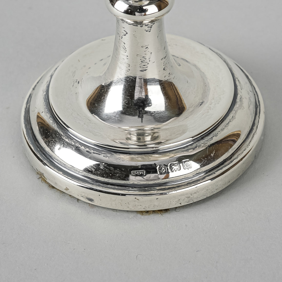 KENART Hand Painted Enamel Glass Egg On Sterling Stand