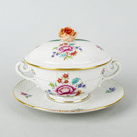 HEREND Nanking Bouquet Covered Cream Soup And Saucer 744