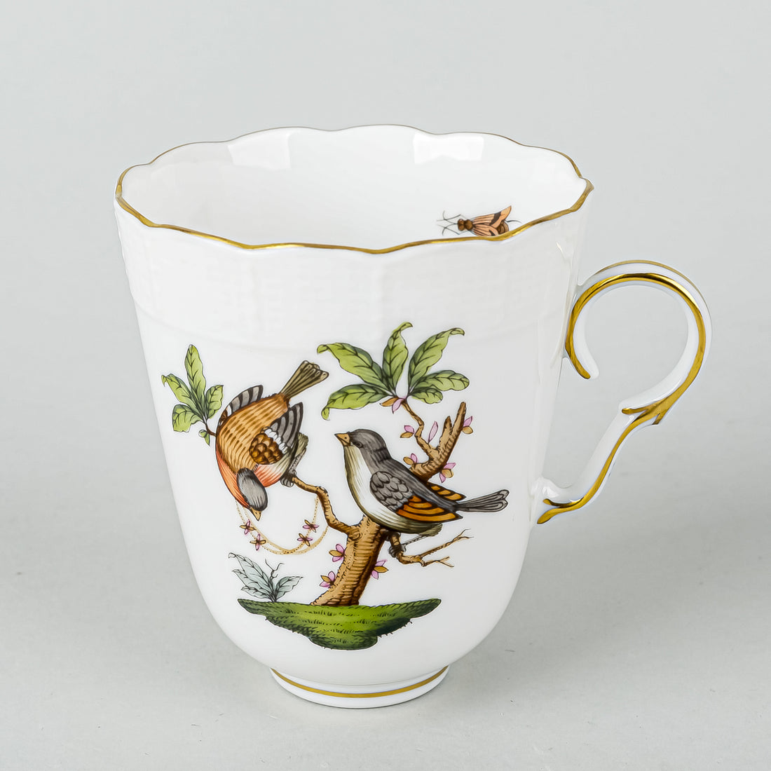 HEREND Rothchild Bird Trembleuse Cup & Saucer 713