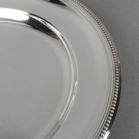 CHRISTOFLE Perles Silverplate Round Platter