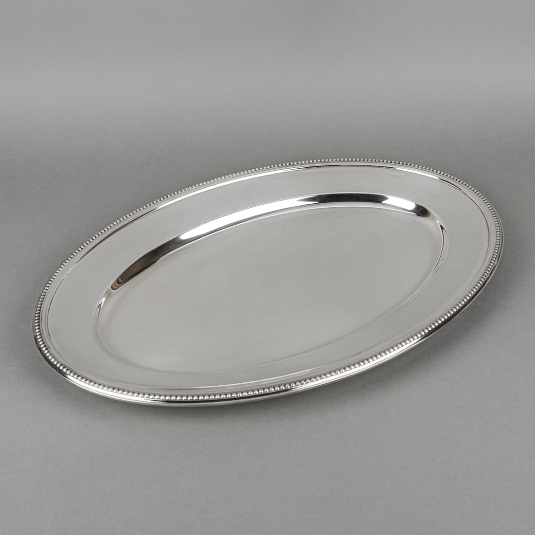 CHRISTOFLE Perles Silverplate Platter
