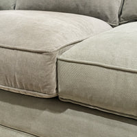 ART SHOPPE Grey Nailhead Sofa