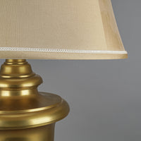 ROBERT ABBEY Templeton Brushed Bronze Table Lamps With Shades - Set of 2