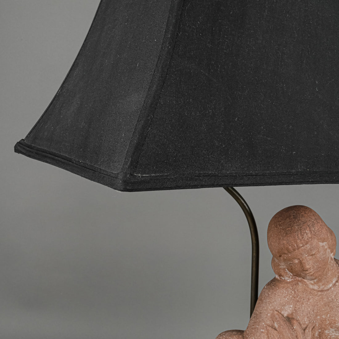 ROBINSON GALLERIES NEW YORK Art Deco Figural Table Lamp With Shade