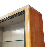 Beige Glazed Display Shelves With Black Accents 2 Pieces