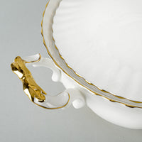 ROYAL ALBERT Val D'or Covered Serving Dish