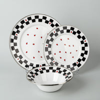 GOLDEN RABBIT Ludybug Enamelware 12 Pieces