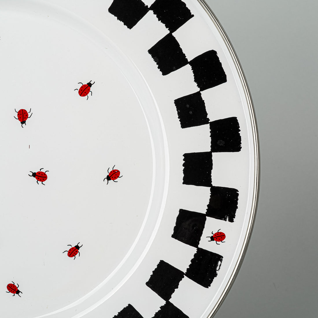 GOLDEN RABBIT Ludybug Enamelware 12 Pieces