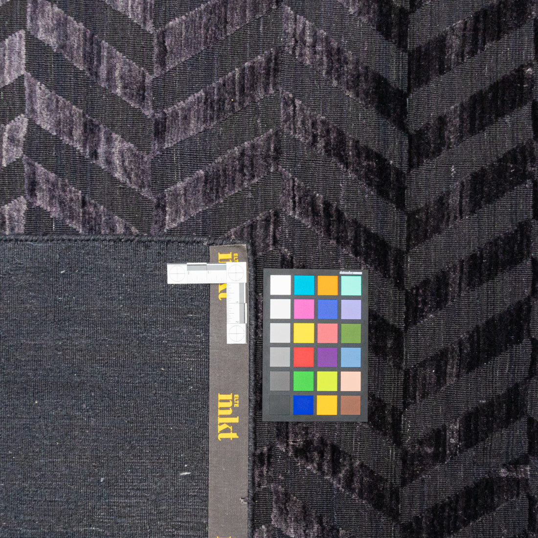 ELTE MKT Carapina Black Wool And Viscose Rug