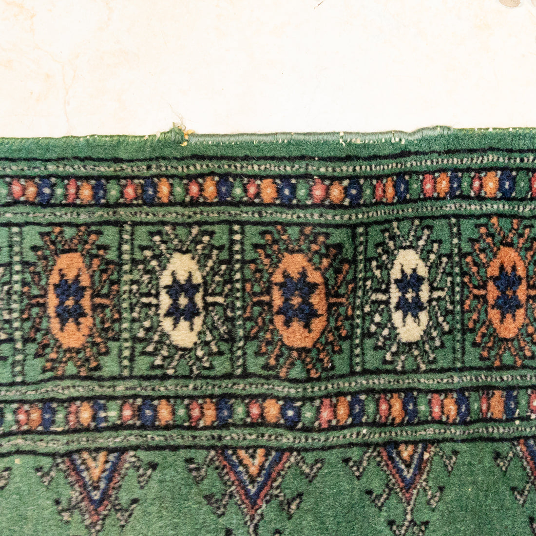 Hand Knotted Wool Bokhara Style Mat