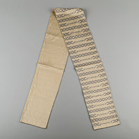 CHANEL Vintage Double Silk Chain Link Champagne Scarf