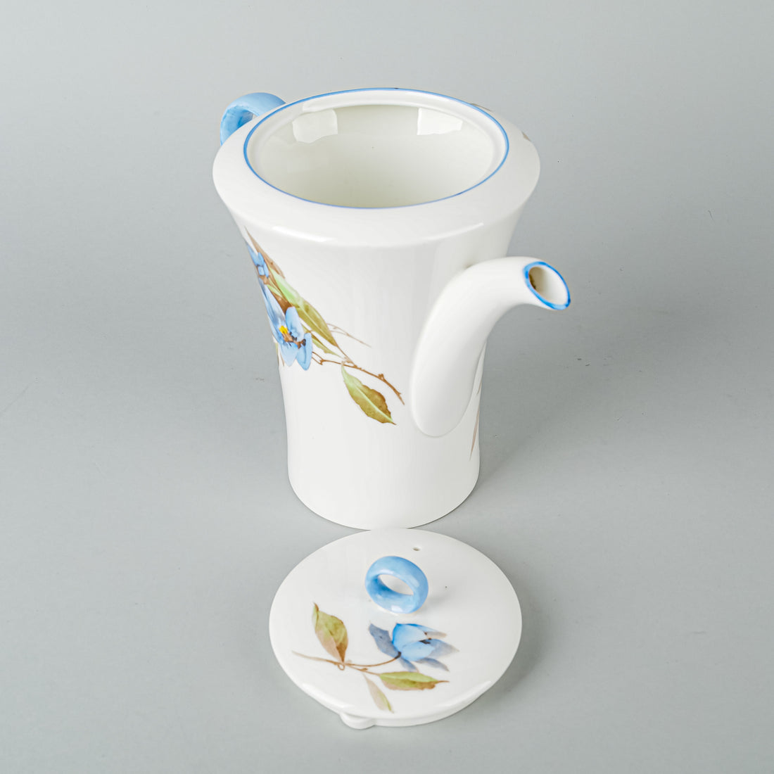 SHELLEY Syringa Blue W12025 Coffee Set 5 Pieces - Regent Shape
