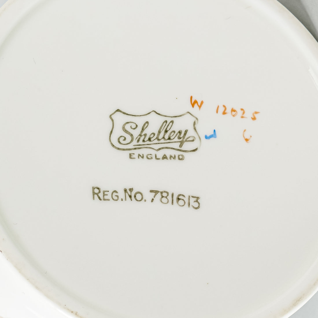 SHELLEY Syringa Blue W12025 Coffee Set 5 Pieces - Regent Shape