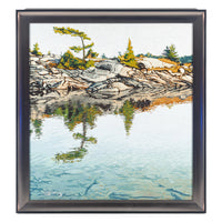 Mark Berens (Canadian 1977) Rocky Shore With Trees