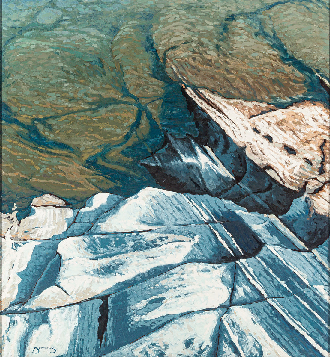 Mark Berens (Canadian 1977) Rocky Shore